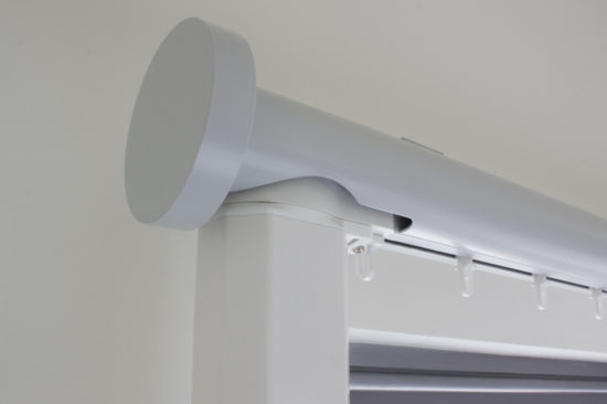 Electric curtain track, white
