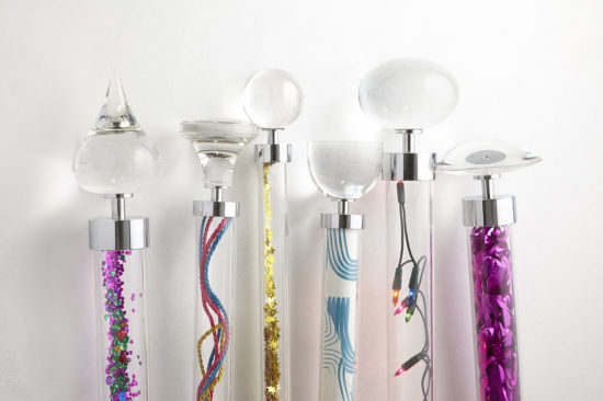 Glass curtain poles