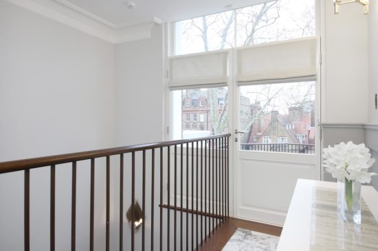 Made to measure blinds, landing, London