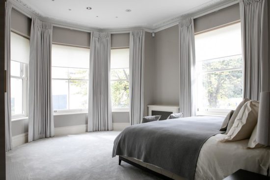 Handmade blinds - open, London